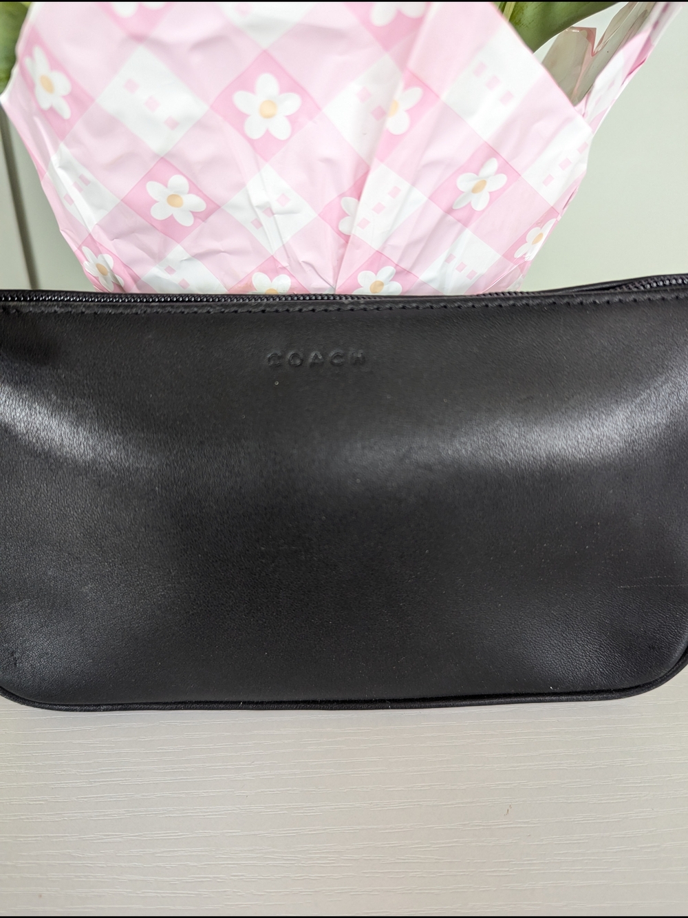 Vintage Coach LeatherChunky Case, also referred to as a cosmetic or makeup - Picture 2 of 11